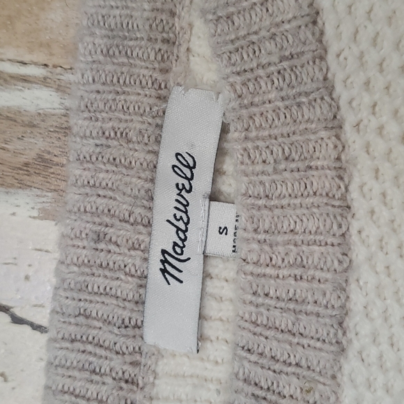 Madewell Province Cross Back Pullover Sweater in Colorblock - Picture 5 of 9